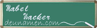 Mabel Wacker Visitenkarte
